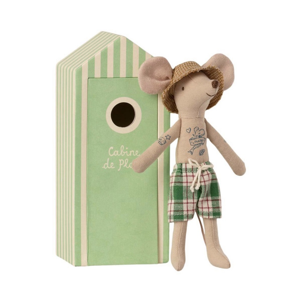 MAILEG Tattoo Dad Beach Mouse